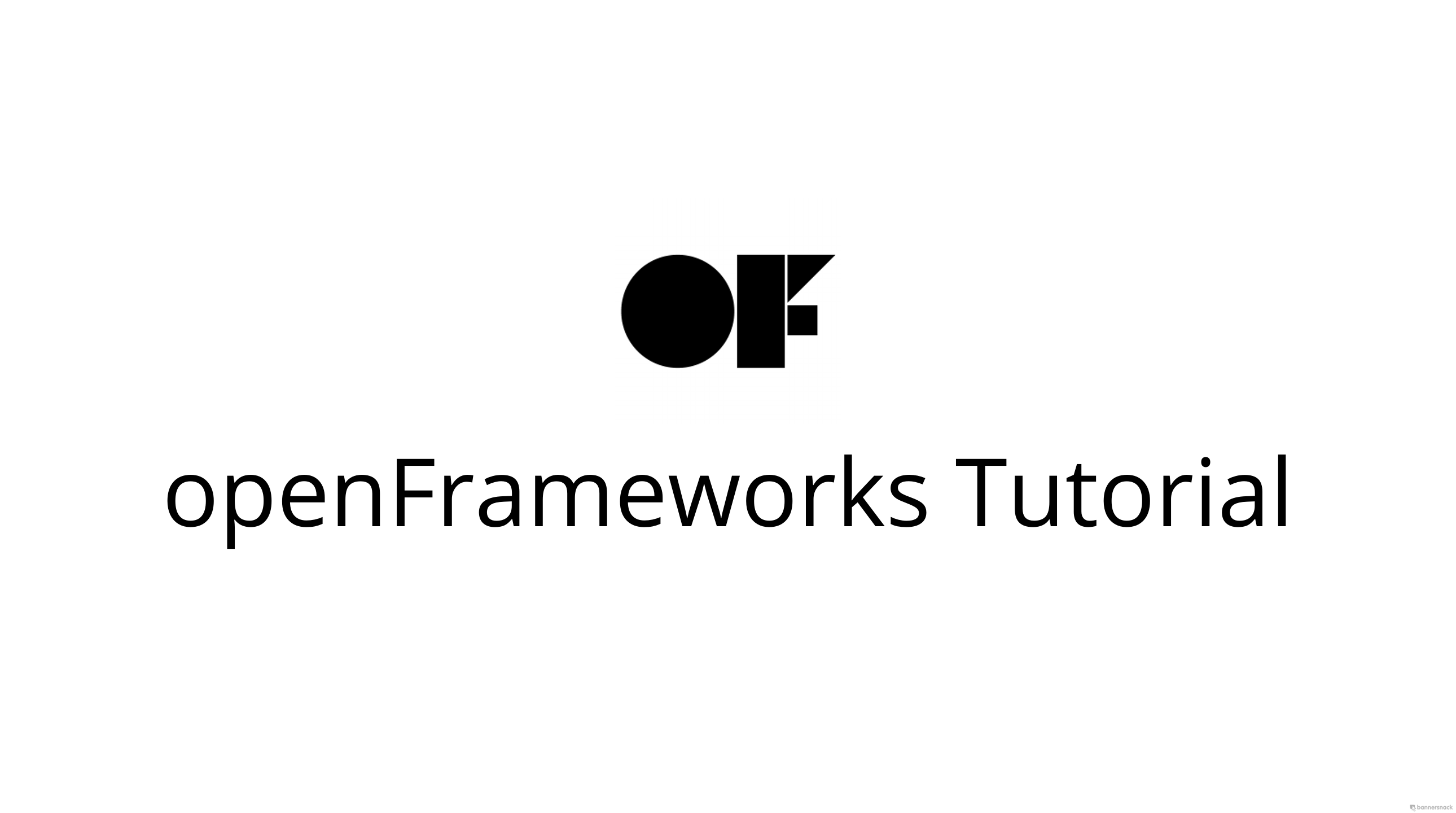 openFrameworks教程视频系列 – 1 – Hello World